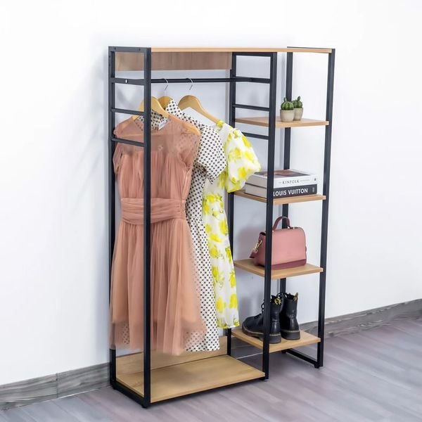 Kệ Treo Quần Áo Gỗ MDF Đa Năng, Hiện Đại L-Hanger GAPI - GM08