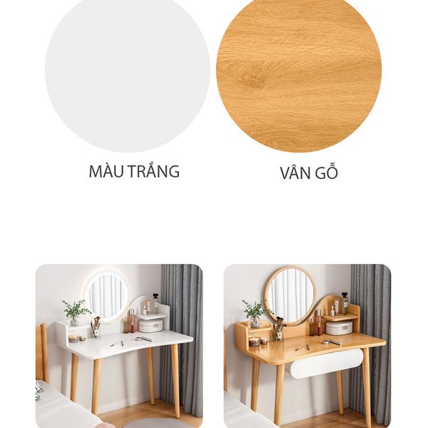 Bàn Trang Điểm GAPI Có Gương LED - GP201 (KHÔNG KÈM GHẾ)