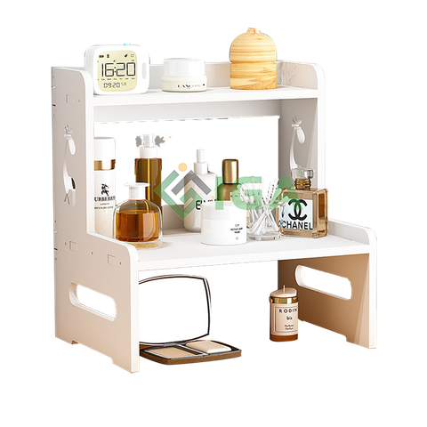 Kệ Đồ Để Bàn Nhỏ Gọn Màu Trắng Tối Giản GAPI - IG408
