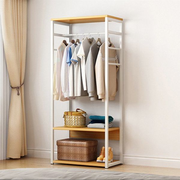 Kệ Treo Quần Áo GAPI Khung Thép Mặt Gỗ - GM07