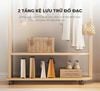 Giá treo quần áo có bánh xe kết hợp gương - GP371