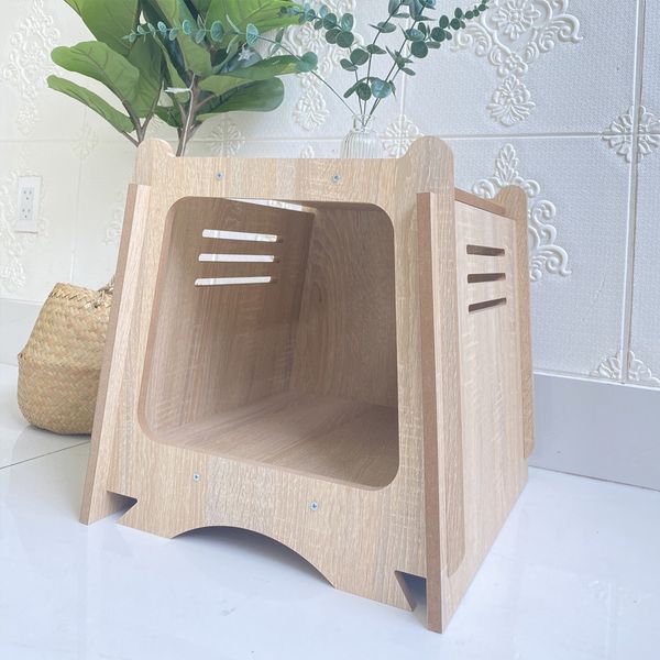 Nhà Cho Mèo GAPI PET Màu Gỗ - GP208