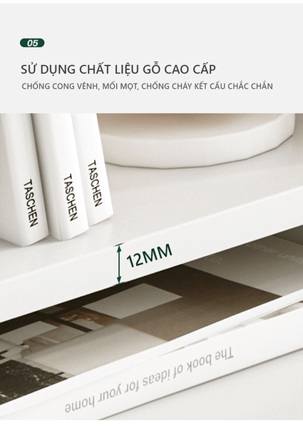 Kệ Sách Gỗ Để Bàn Gỗ MDF Thông Minh Nhỏ Gọn, Hiện Đại GAPI - GP261
