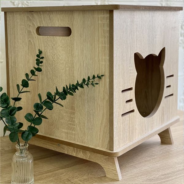 Nhà Cho Mèo Gỗ MDF Đơn Giản GAPI PET - GP203