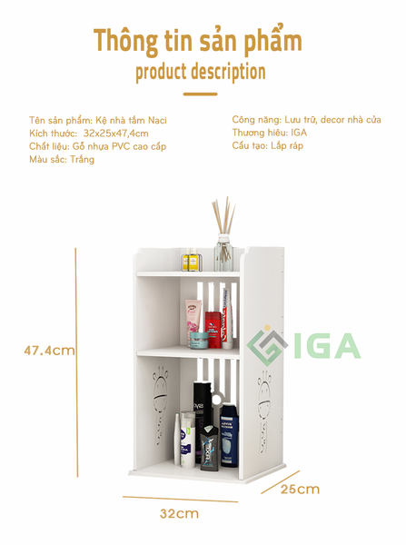 [Giảm giá 60%] Kệ Đứng Hoa Văn Hươu Đa Năng, Trang Nhã, Tiện Lợi - IG396