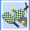 Vợt Pickleball Xanh Caro Viền Trắng Sang Trọng GAPI - PK01A.5