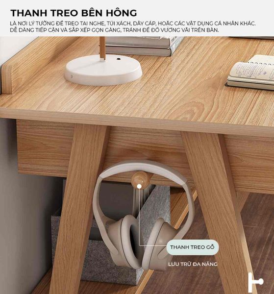 Bàn Học Vân Gỗ - GP376