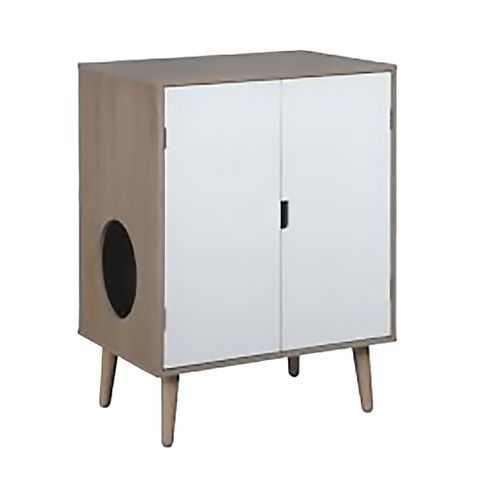 Nhà Cho Chó Mèo GAPI PET Màu Gỗ Phối Trắng - GP211