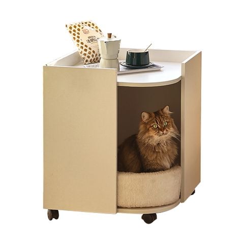 [Giảm giá 60%] Nhà Cho Mèo Thông Minh Kết Hợp Kệ Có Bánh Xe Tiện Lợi GAPI - GP194