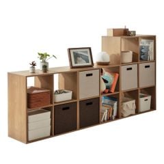 Kệ Sách Tổ Ong GAPI Đa Tầng Màu Trắng - Vân Gỗ - GP100