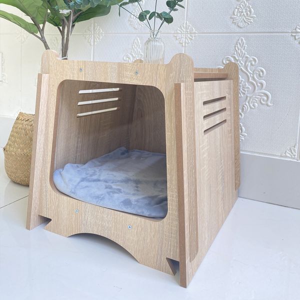 Nhà Cho Mèo GAPI PET Màu Gỗ - GP208