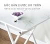 Bàn Ăn Thông Minh MDF Chân Sắt Gấp Gọn Tiện Lợi, Hiện Đại GAPI - GM125