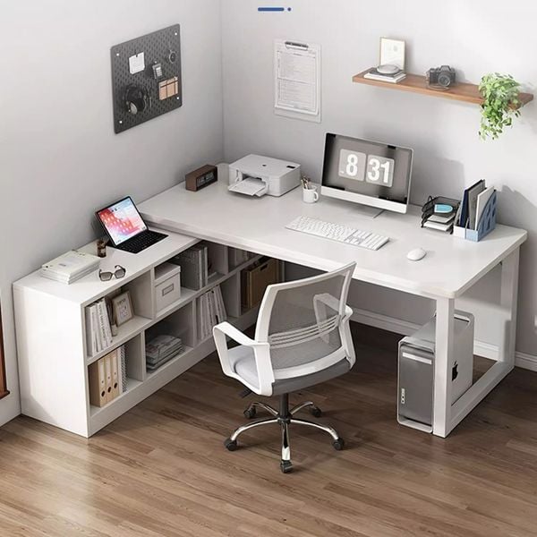 Bàn Làm Việc Thông Minh Gỗ MDF kết hợp Kệ Sách Đa Năng GAPI - GM131