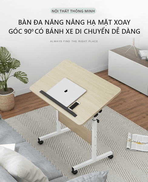 Bàn Làm Việc Gỗ MDF Nâng Hạ Thông Minh Hiện Đại GAPI - GM109