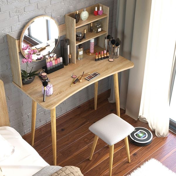 Bàn Trang Điểm phong cách Bắc Âu kèm kệ đồ đa năng GAPI - GP84