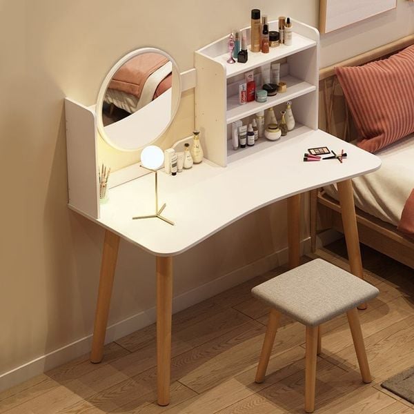 Bàn Trang Điểm phong cách Bắc Âu kèm kệ đồ đa năng GAPI - GP84