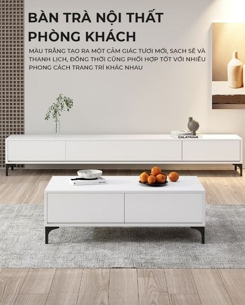 Bàn Trà Sofa Phòng Khách Có Ngăn Kéo Đa Năng, Hiện Đại GAPI - GP319