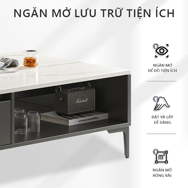 Bàn Trà Sofa Có Ngăn kéo Hiện Đại, Sang Trọng GAPI - GP296