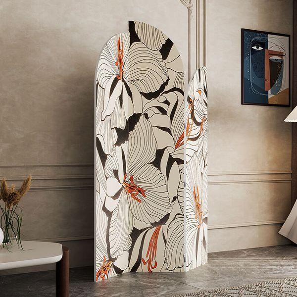 Bình Phong Vách Ngăn Phòng Ngủ In Họa Tiết Bộ 3 Cánh GAPI - IG416