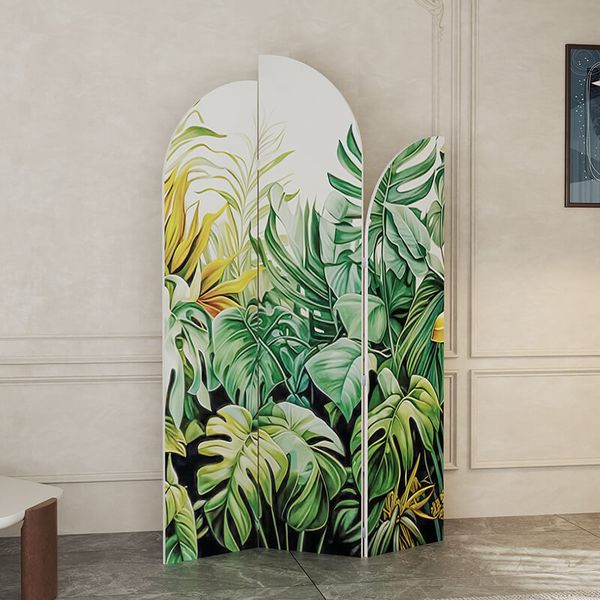 Bình Phong Vách Ngăn Phòng Ngủ In Họa Tiết Bộ 3 Cánh GAPI - IG416