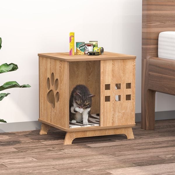 Nhà Cho Mèo GAPI PET Màu Gỗ - GP206