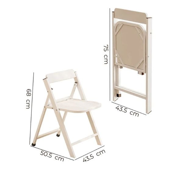 Ghế Gấp Gọn Đa Năng Trắng - GM192
