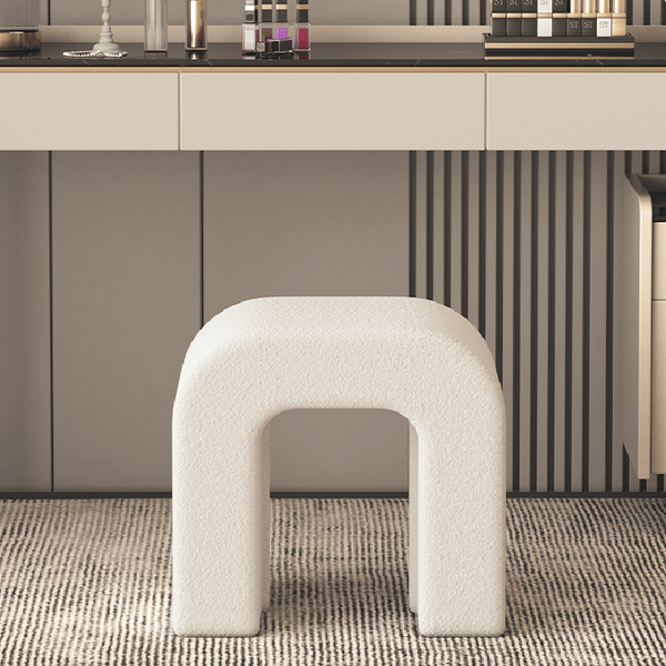 Ghế Trang Điểm Bọc Vải Lông Cừu Chansey Hiện Đại GAPI - GC21