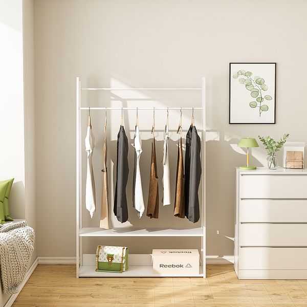 Giá Treo Quần Áo Gỗ MDF 2 Tầng 15 Ly Đơn Giản, Hiện Đại GAPI - GM122