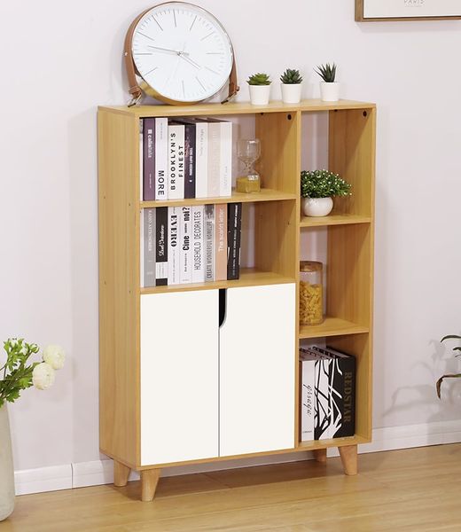 Tủ Sách Đa Năng GAPI Phong Cách Nordic Màu Gỗ - GP107 - Hết hàng