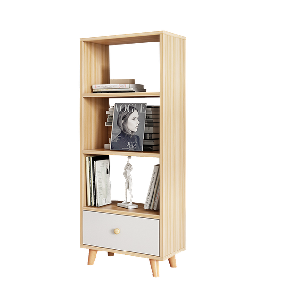 Kệ Sách Đa Năng GAPI S Style Màu Gỗ Phối Trắng - GP144