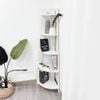 Kệ Góc Đa Năng Corner 5F Gỗ MDF Màu Trắng-Vân Gỗ - GP115