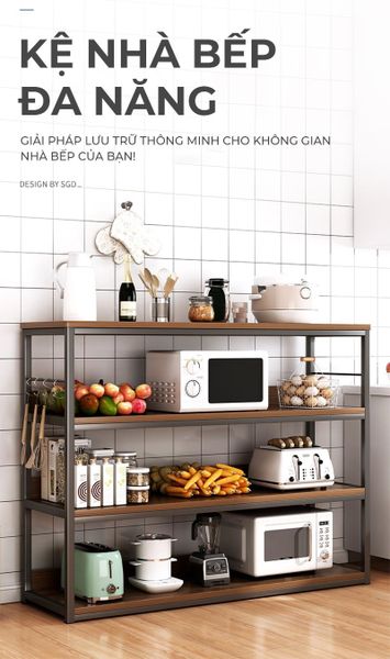 Kệ Bếp Đa Năng Thông Minh Nhiều Tầng Tiện Lợi, Hiện Đại GAPI - GM136
