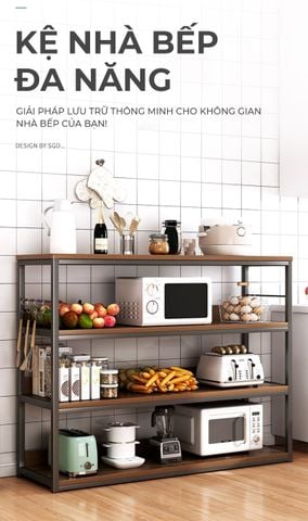 Kệ Bếp Đa Năng Thông Minh Nhiều Tầng Tiện Lợi, Hiện Đại GAPI - GM136