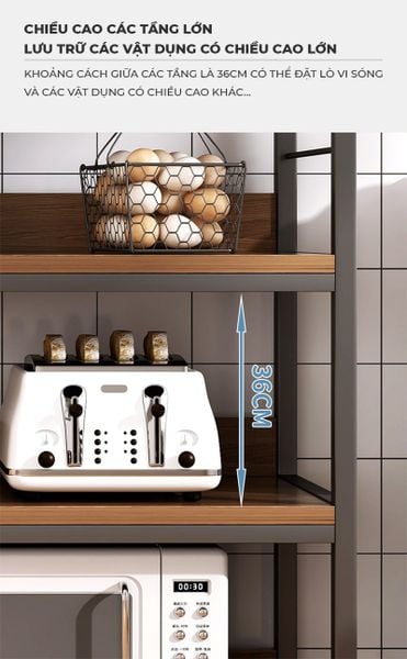 Kệ Bếp Đa Năng Thông Minh Nhiều Tầng Tiện Lợi, Hiện Đại GAPI - GM136
