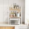 Kệ Đa Năng Đa Tầng Tiện Lợi Phòng Bếp Khung Trắng Vân Gỗ GAPI - GM141