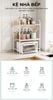 Kệ Đa Năng Đa Tầng Tiện Lợi Phòng Bếp Khung Trắng Vân Gỗ GAPI - GM141
