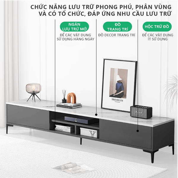 Kệ Tivi Phòng Khách Gỗ MDF Hiện Đại, Sang Trọng GAPI - GP297