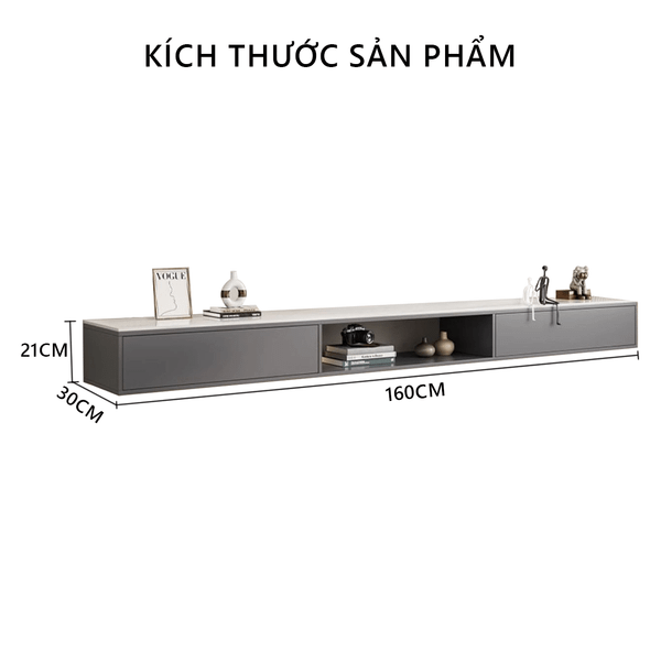 Kệ Tivi Treo Tường Vân Đá GAPI - GP303