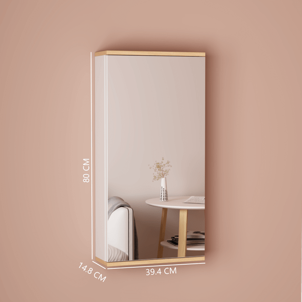 Kệ Để Đồ Treo Tường Kèm Gương Hiện Đại, Sang Trọng GAPI - GP290