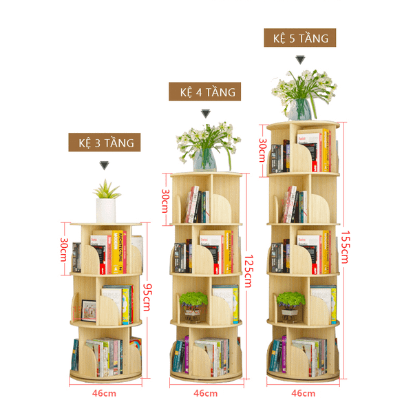 Kệ Sách Xoay GAPI - GP269