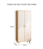 Tủ Quần Áo Thông Minh Gỗ MDF Đa Năng, Hiện Đại GAPI - GP264