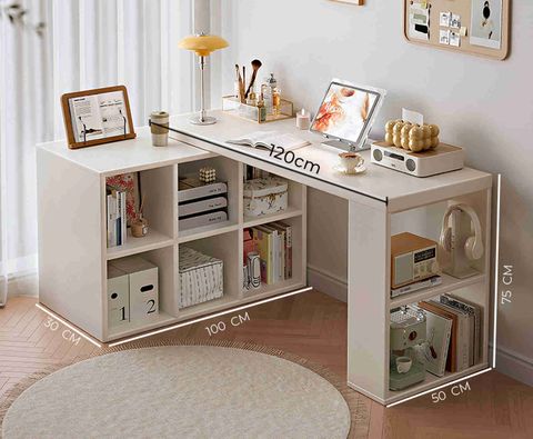 Bàn Làm Việc Đa Năng Tích Hợp Tủ Đựng Đồ Kèm Kệ Sách Hiện Đại - GP368