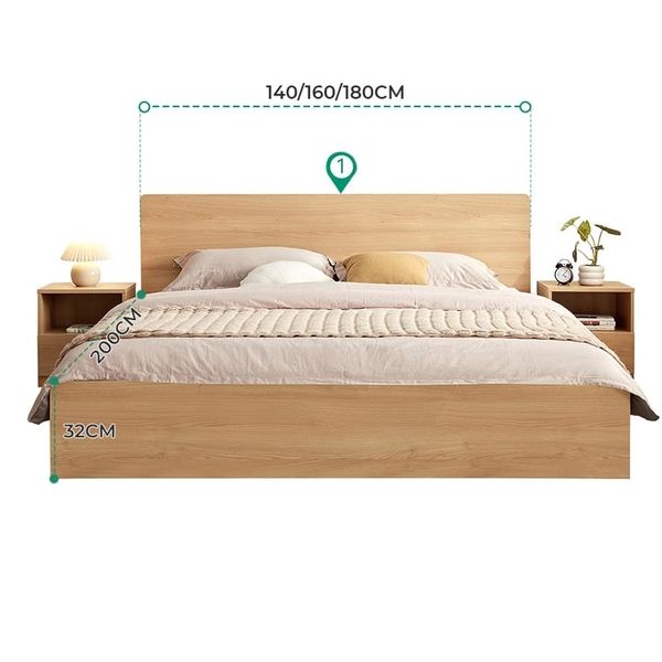 Giường Đôi Hiện Đại Gỗ MDF Cao Cấp GAPI - GP338