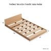 Giường Ngủ Đơn Gỗ MDF Phong Cách Nhật Bản Hiện Đại, Tối Giản GAPI - GP310