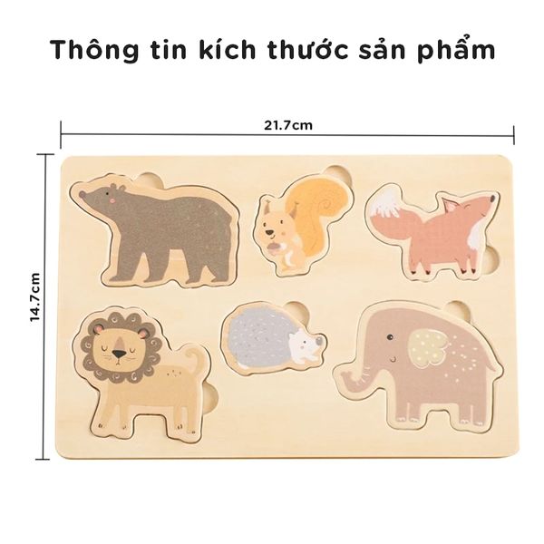 Bảng Đồ Chơi Giáo Dục Nhận Biết Động Vật Cho Trẻ Chất Lượng Cao Cấp GAPI - TOY08