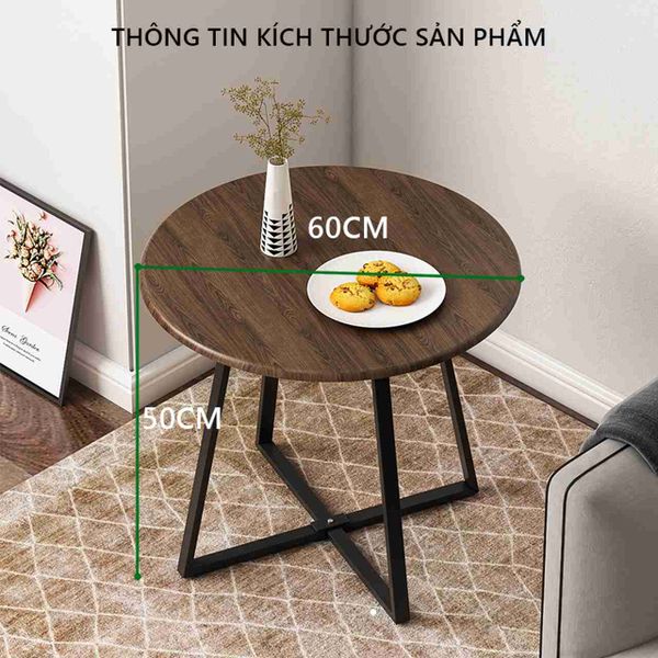 Bàn Trà Chân Sắt Mặt Phủ PVC - GM85 - Hết hàng