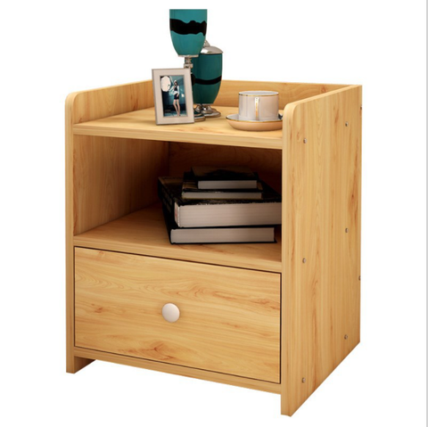 Tab Đầu Giường GAPI Có Ngăn Kéo Màu Gỗ-Trắng - GP104