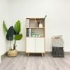 Tủ Sách Đa Năng GAPI Màu Gỗ Phối Trắng - GP106
