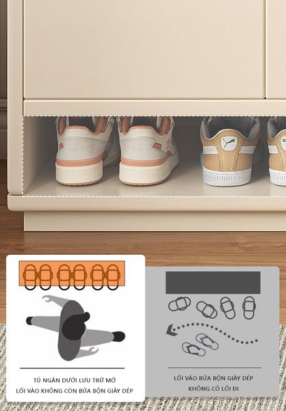 Tủ Giày Gỗ MDF Thông Minh Cánh Mở Đa Năng, Hiện Đại GAPI - GP315