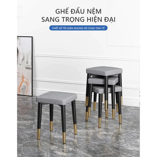 Ghế Đẩu Trang Điểm Nhỏ Gọn, Hiện Đại GAPI - GN66